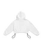 BASIC CROP HOODIE OVERSIZE WHITE