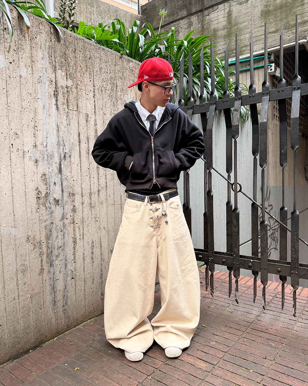 AIZO BARREL PANT MARFIL