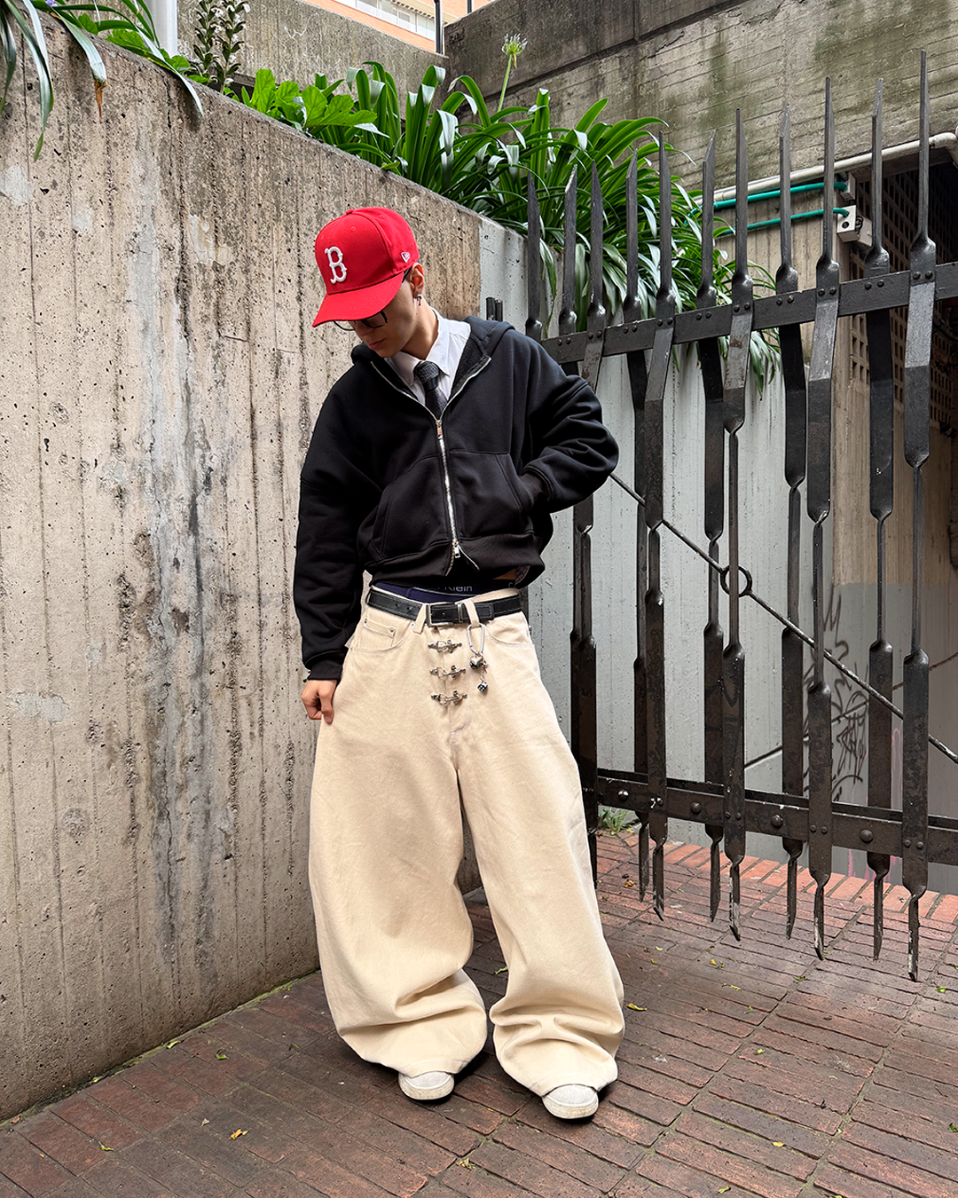 AIZO BARREL PANT MARFIL