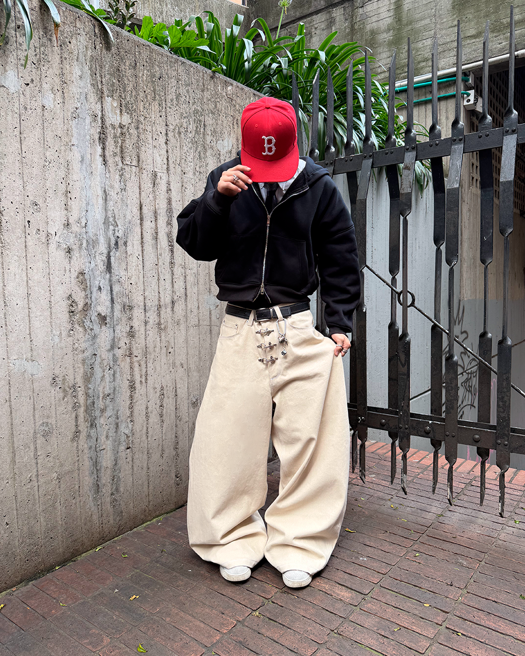 AIZO BARREL PANT MARFIL