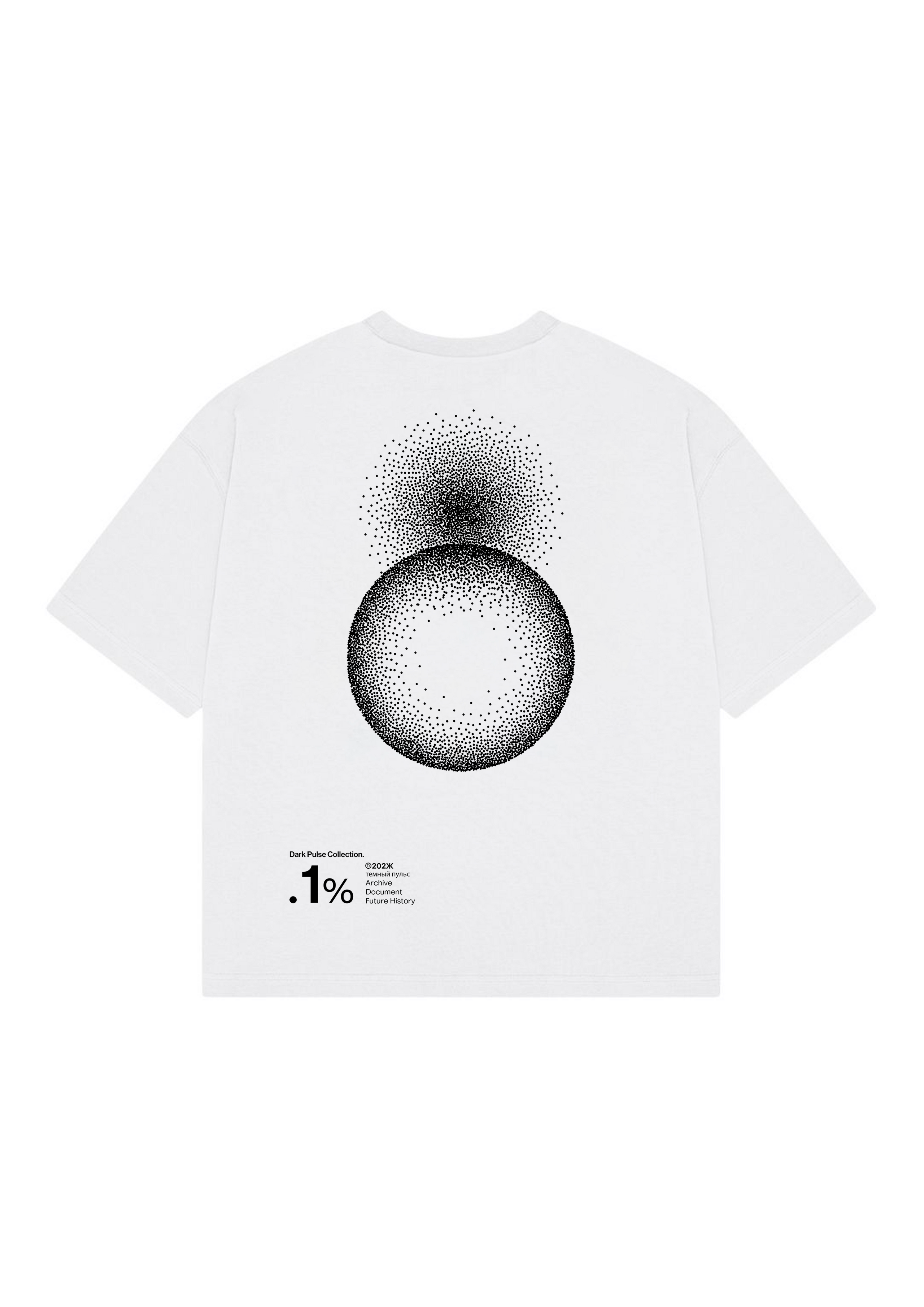 CAMISETA DARK PULSE REGULAR FIT SUNBURST ECHO WHITE