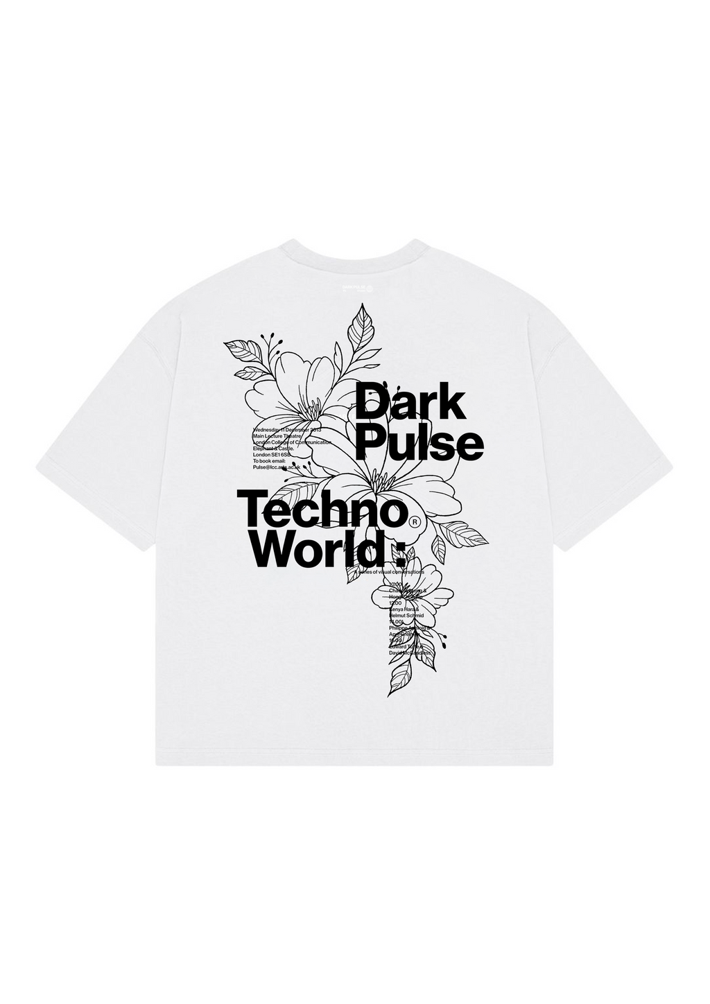 CAMISETA DARK PULSE REGULAR FIT TECHNO WORLD WHITE
