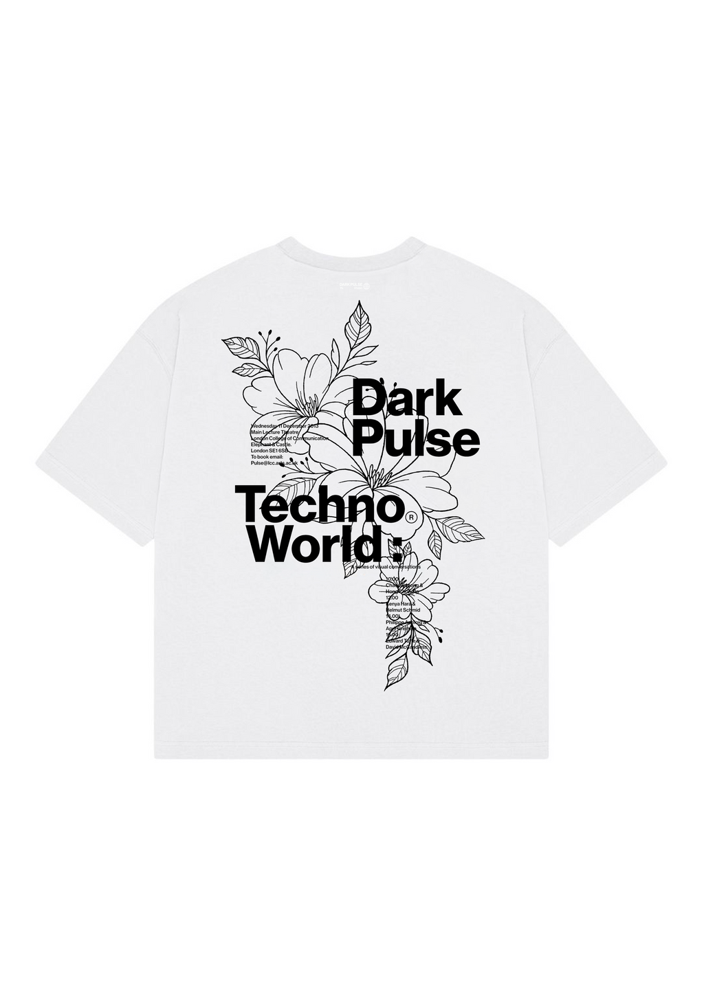 CAMISETA DARK PULSE REGULAR FIT TECHNO WORLD WHITE