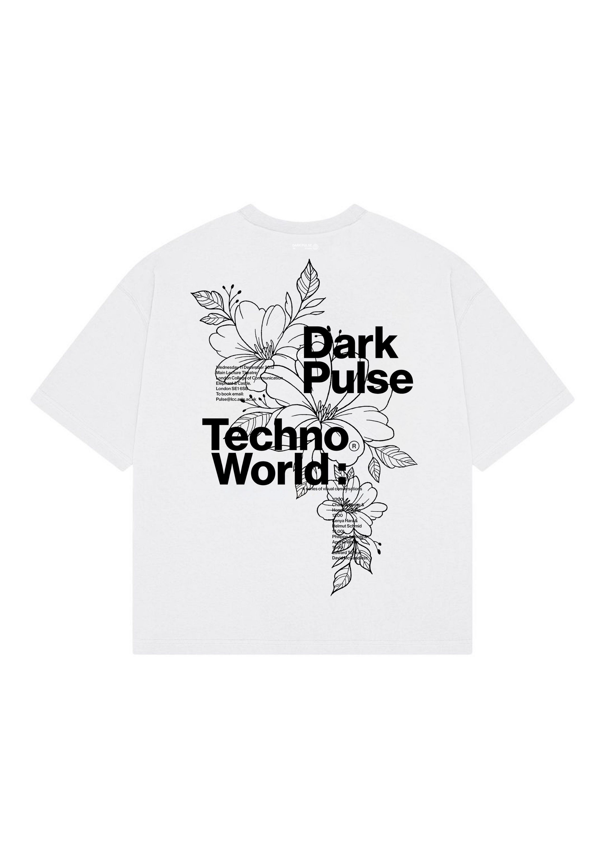CAMISETA DARK PULSE REGULAR FIT TECHNO WORLD WHITE
