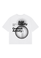 CAMISETA DARK PULSE REGULAR FIT ACID GRAVITY GROTESK ACTIVITY WHITE