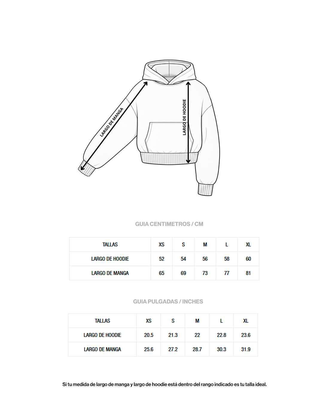 BASIC HOODIE CROPPED FIT GRIS