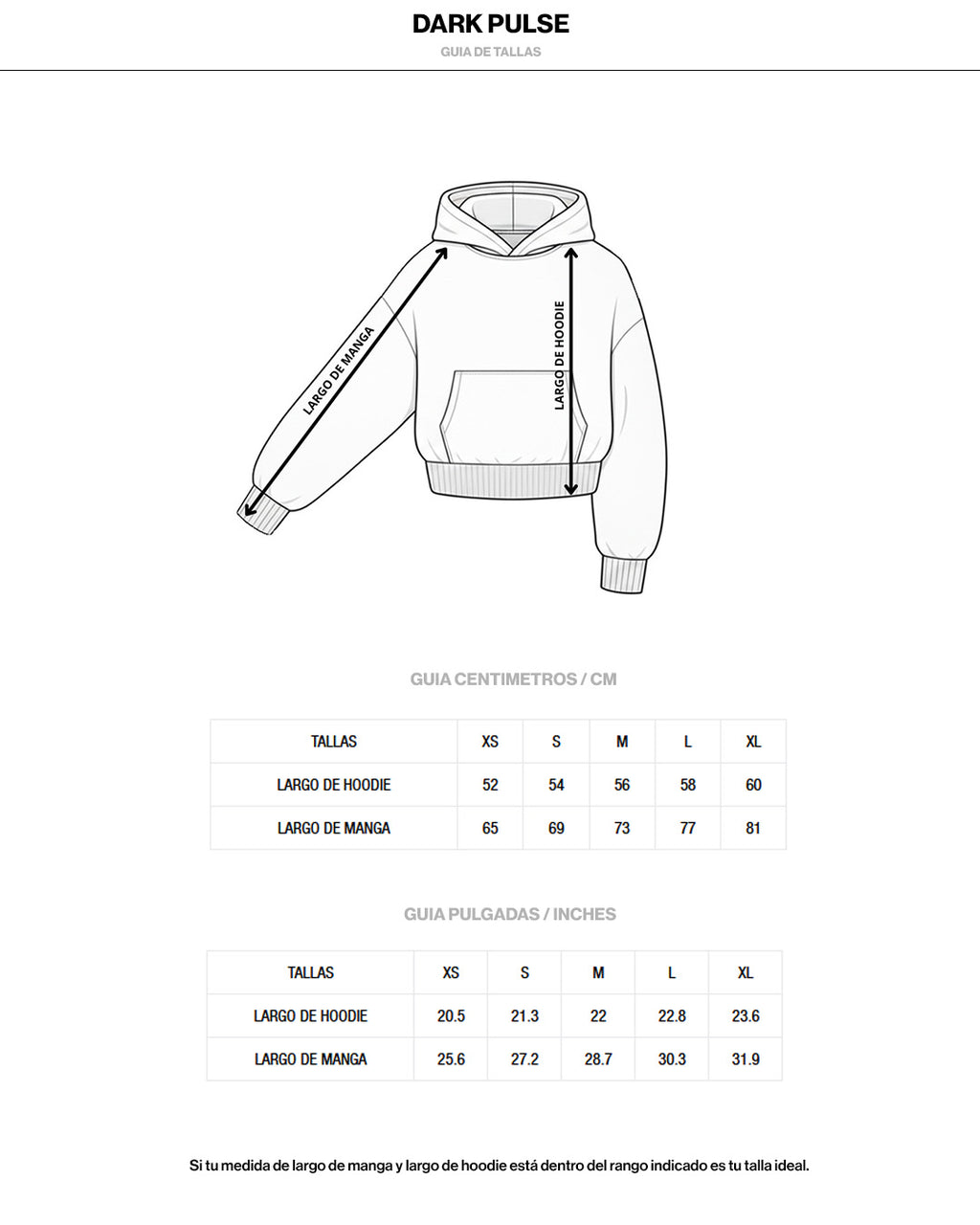 BASIC HOODIE CROPPED FIT WHITE