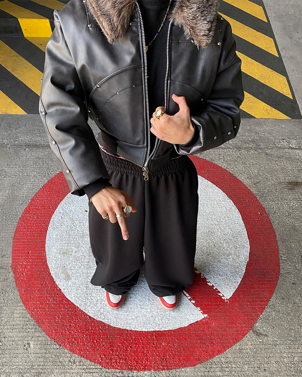 ECHO CHANDAL BAGGY FIT BLACK UNISEX