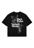CAMISETA DARK PULSE REGULAR FIT TECHNO WORLD BLACK