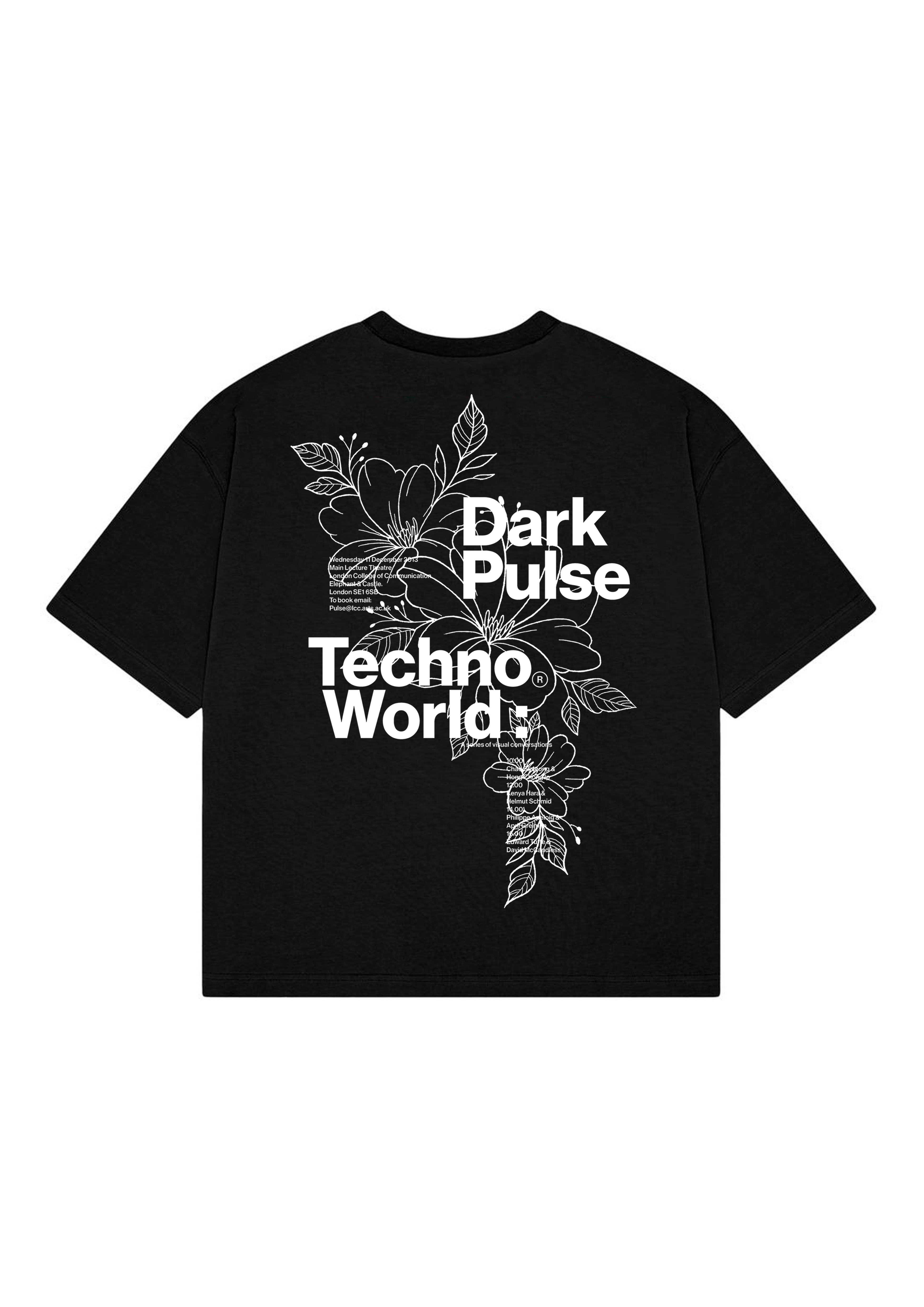 CAMISETA DARK PULSE REGULAR FIT TECHNO WORLD BLACK