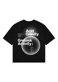 CAMISETA DARK PULSE REGULAR FIT ACID GRAVITY GROTESK ACTIVITY BLACK